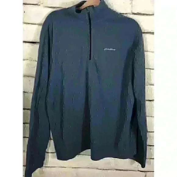 Eddie Bauer Other - Eddie Bauer Mens Size TL Blue Quarter Zip Pullover